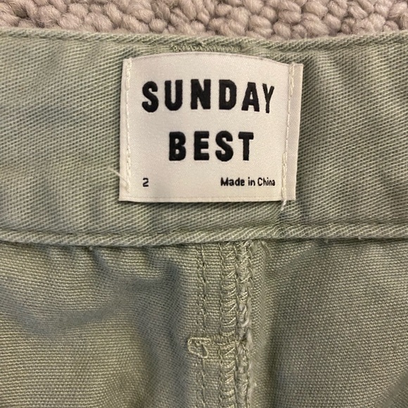 Aritzia green summer trousers - Picture 2 of 5